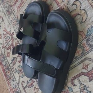 Black sandals